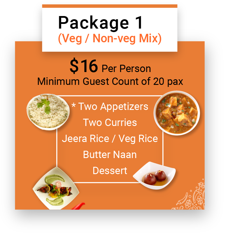 Indian Catering - Package 1